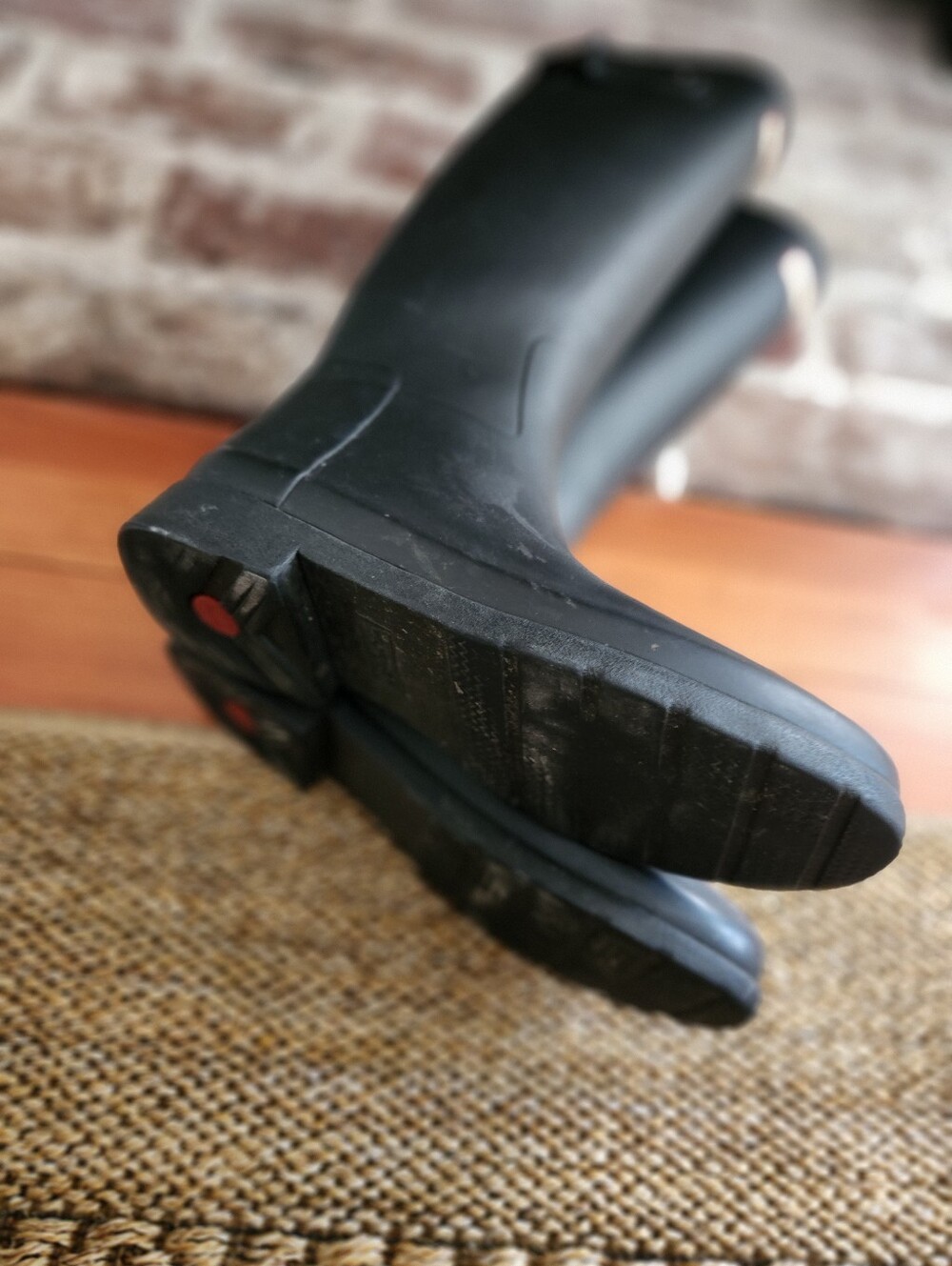 HUNTER Wellies Matt Black Riding Rain Boots - Picture 7 of 8